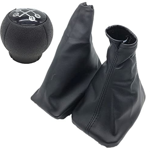 Auto Schaltknauf Für OPEL Für CORSA C (01-06) Für TIGRA B (04-12) Für COMBO C (01-11) Auto Schaltknauf Hebel Gamasche Boot Auto Parkplatz Handbremse Griffe Fall Schalthebel Auto (Color : Combo 3Pcs)