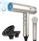 Slopehill Brushless Asciugacapelli Professionale | Diagnosi intelligente dei guasti | Phon per Capelli Ionico | Microfiltro Innovativo | Tecnologia Oxy Active | Display a LED | 2000W (Champagne Gold)