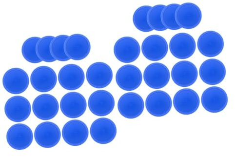 Supvox 40stücke Air Hockey Pucks Blaue Eishockey Pucks Für Spieltische Mini Zubehör Für Outdoor Und Indoor Spiele Hochwertige Ersatzteile Für Spannende Wettkämpfe