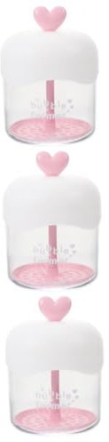 Healvian 3pcs Foam Maker for Facial Cleansing Transparent Manual Bubbler Bottle for Shower Gel Shampoo and Hand Cleanser Compact Foaming Device for Rich Bubbles and Easy Cleaning
