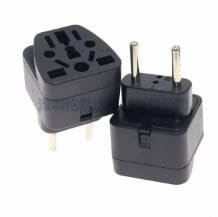 Adaptateur Prise Universel,Adaptateur Universel vers France,Adaptateur Universel vers France Voyage International vers France pour Anglaise UK,USA,Canada,Chine,Australie,Italie,Suisse,1PC