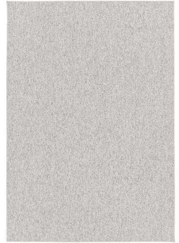 Steffensmeier Kurzflor Teppich Canberra Wohnzimmerteppich modern, strapazierfähig und pflegeleicht, Grau, Größe: 160x230 cm
