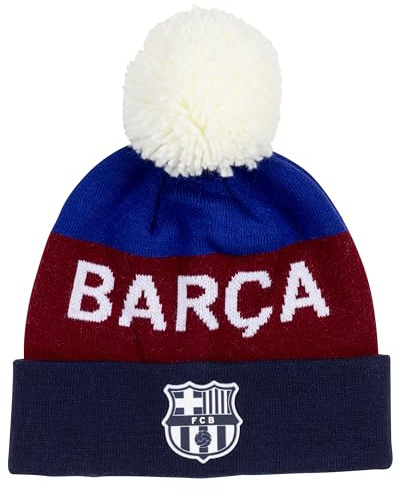 Pompon Supporter Barça mössa - officiell FC Barcelona kollektion - fotboll - storlek herr