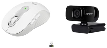 Logitech Signature M650 ratón & Acer FHD Conference Webcam