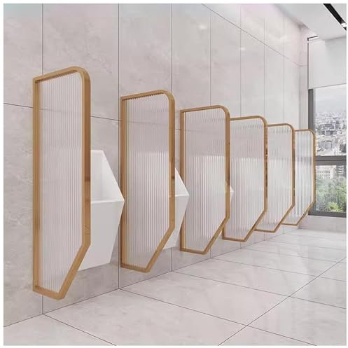 FLEPYHB Urinal-WC-Trennwand Für Herren, Schutztrennwand Für Öffentliche Toiletten Aus Gehärtetem Glas, Wandmontierte Urinal-Sichtschutzwand Für Bad/Hotel/Public