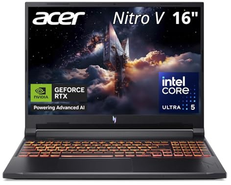 acer Nitro V 16 pulgadas WUXGA IPS Gaming Laptop ANV16-72-541D 180Hz NVIDIA GeForce RTX 5050 16GB RAM 512GB Almacenamiento