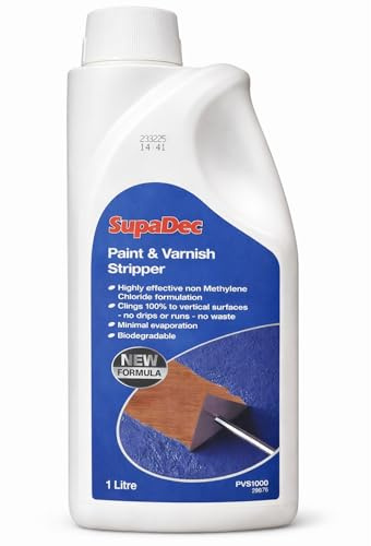 Paint & Varnish Remover 1L | Powerful Fast-Acting Gel Stripper for Wood, Metal & Masonry | Removes Paint, Varnish, and Lacquer Easily