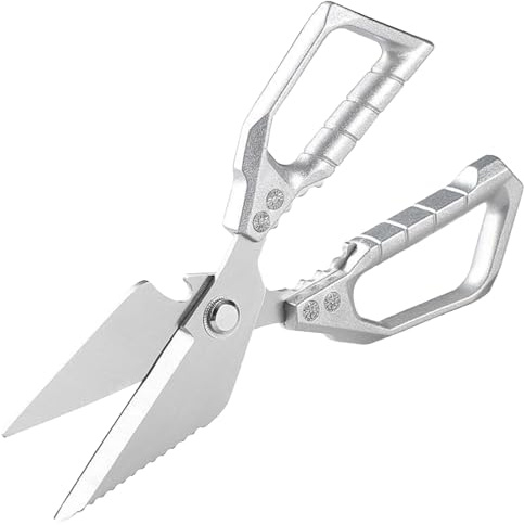 yakermur Heavy Duty Kitchen Scissors, Dishwasher Washable Multipurpose Food Shears, Food Shears, Kitchen Tool for Cutting Bones and Cracking Shells for Fruit