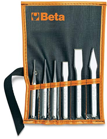 Beta 38/B6 - Set Costituito da 2 Punzoni, 1 Bulino, 2 Scalpelli Piatti e 1 Ugnetto - 6 Pezzi Totali