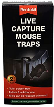 Rentokil PTM80 Live Capture Mouse Traps (Pack of 2)