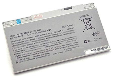 7XINbox 11.4V 3760mAh 43Wh VGP-BPS33 Batteria di ricambio per SONY VAIO SVT-14 SVT-15 T14 T15 T14118CC Vaio SVT14126CXS, Vaio SVT14127CH, Vaio SVT141290X, Vaio SVT141A11L Ultrabook