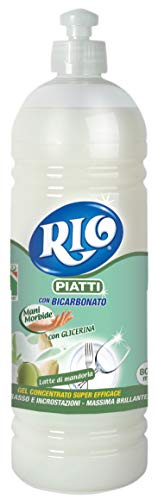 Rio - Bum Bum, Detersivo Piatti, con Bicarbonato - 5 flaconi da 800 ml [4 l]