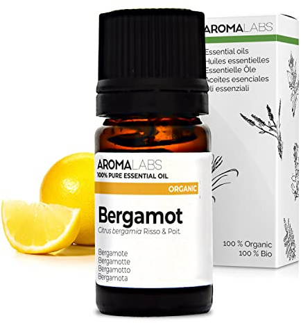 Bergamota BIO (Citrus x bergamia) - 5 mL - Aceite Esencial Quimiotipado y Certificado AB - Aroma Labs