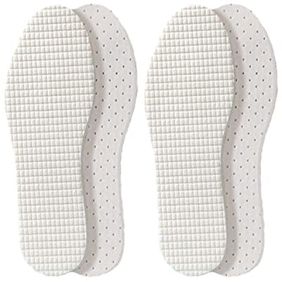 VivoFoot 2 Pairs Kids Comfort Cotton Terry Insoles, Breathable Anti Odour Inserts, Cut-to-Size Everyday Replacement Shoe Pads