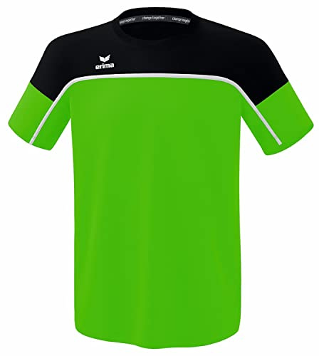 erima „Change by Funcional Camiseta, Verde/Negro/Blanco, 128 Unisex niños