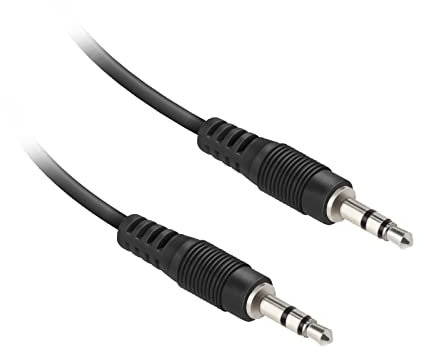 Ekon cavo jack 3.5mm, cavo AUX, 5 metri, maschio maschio, per stereo, casse, mixer, laptop, cuffie, mp3, iPod, smartphone, tablet