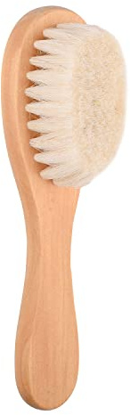 AOVNA Baby Hair Brush with Wooden Handle Soft Bristles Brush Baby Wooden Brush Infant Head Massage Scrub Tool for Baby Toddler
