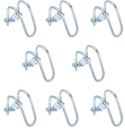 uxcell Cross-Connector Vertical Pipe Clip, 8pcs Fit 1(25mm) to 2(50mm) Crossover Buckle Steel Cross Pipe Clamp for Greenhouse Awning Frames