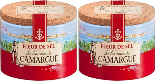 Le Saunier de Camargue Boite Fleur de Sel Le Saunier de Camargue, 125g (Lot de 2)