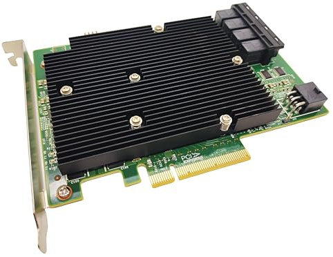 YiBaoTong 12Gb/s HBA SAS Controller Card IT Mode ZFS TrueNAS unRAID 16 Port 9300-16i PCI-Express 3.0 Host Bus Adapter Card