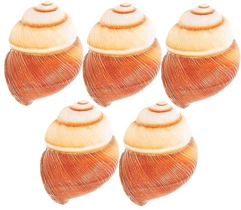 Ipetboom Gusci di Lumache Naturali 5 Pezzi Gusci di Lumache al Forno Francese Isolanti per Cucinare e Servire Escargot Adatti Cucina Ristorante Uso Barbecue