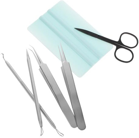 1 Satz -werkzeug-set Schnitzwerkzeug Werkzeuge Zur Herstellung Von Vinyl-handwerk Jäten Vinyl Pinzette Cricket-freude Handrakel Handbuch Rostfreier Stahl Stift