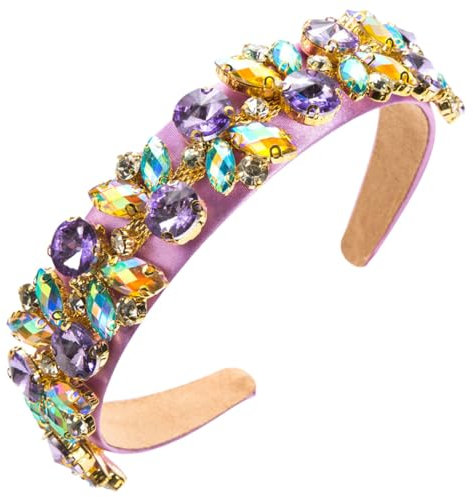 scicent Haarreif Dirndl Kristall Strass Stirnband für Frauen Breits Glitzernd Haarreifen Barock Haarbänder Elegante Stirnbänder für Frauen und Mädchen Party Hochzeit Haar Zubehör - 27623