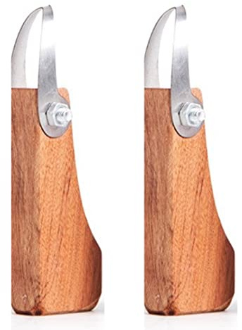Janasiba 2X Keramik Keramik Werkzeuge Großes Rohling Messer Einkopf Tonform Carving Texture Scraping Tool