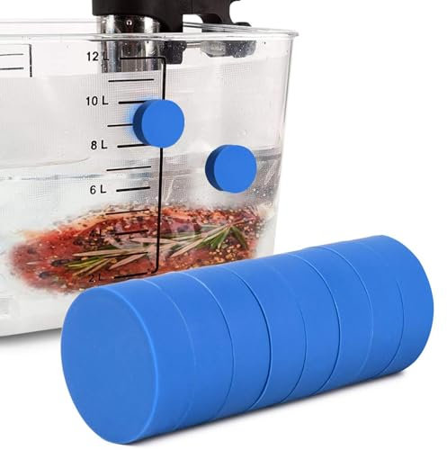 Confezione da 4 pesi magnetici per sous vide, funzionano su tutte le macchine Sous Vide, 3 x 3 x 1 cm, magneti Sous Vide rivestiti in silicone, da cucina a bassa temperatura, clip per