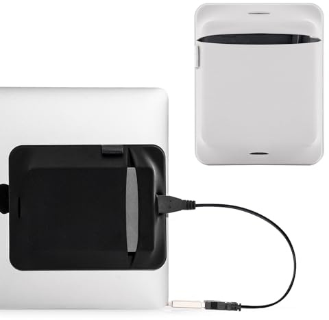 Resväska med extern hårddisk, bärbar bärväska för externa hårddiskar HDD- svart + grå