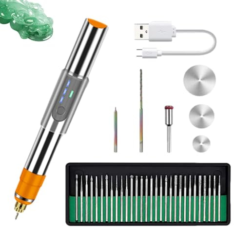 Glasgravurstift, Gravierstift - Gravierwerkzeug für tragbare Bleistiftgravierer | Rotierendes Metallwerkzeug, Gravierstift-Set, tragbares Gravierwerkzeug pe