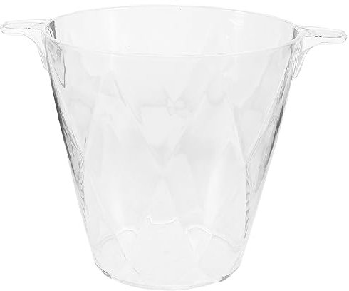 MAGICLULU Ice Bucket Acrylic Ice Cube Holder Portable for Outdoor Use Keeps Drinks Cold