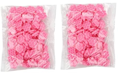 Beavorty Herramienta Para Pestañas Postizas y Cup De Pegamento 200 Piezas Compacto Rosa Para Salón y Extensiones De Pestañas