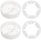 NHQZ 4 pezzi Filtro per capelli, set di scarico per doccia, filtro per capelli, set per scarico doccia, compatibile con scarico