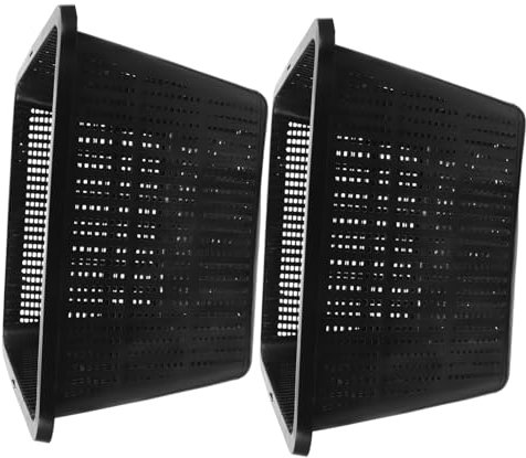 Toyvian Macetas Hidropónicas De Malla Cuadrada para Cultivo Acuático Interior y Exterior, Cesta De Cultivo De Plástico Portátil 2 Piezas, Apta para Hidroponía y Jardinería Espacios Reducidos