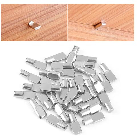 MANICAF 50 Stück Regalbodenträger, 10mm Bodenträger, Einlegeboden Halter Regalbodenhalter, Regalbrett Halterung, Regalträger für Möbel, Schränke, Schränke, Bücherregale, Regale