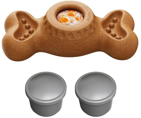 Niumowa Extrem Kauspielzeug für große Hunde – unzerstörbar | Robustes Gummi-Spielzeug, herausnehmbarer Leckerli-Behälter, lebensmittelecht, einfrierbar, fördert ruhiges Kauen&Zahnpflege