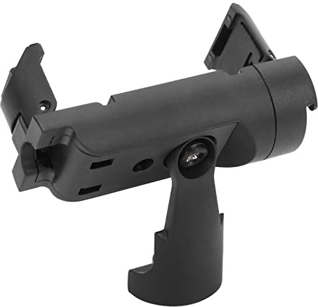 Denash 360 ° ROTACIÓN Cuesta/Soporte del Soporte del Teléfono con de Zapato Frío para Trípode, Abrazadera de Teléfono Ajustable para Material de Plástico ABS Horizontal y Vertical, Liviano, Negro