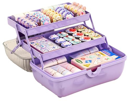 Haarschmuck Organizer Kinder Haarschmuck Aufbewahrungs Kasten 27,5x14,5x15 cm Haarschleifen Aufbewahrungsbox Für Haargummis Und Haarbänder, Geschichtete Behälter Für Mädchen Badezimmer Schlafzimmer