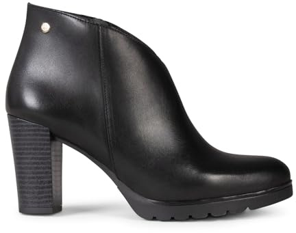 miMaO CLASSIC - Botines mujer tacón ancho y plataforma Negro, EU 37