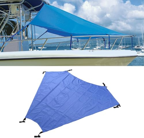 Fabater Parasol de Proa en Forma de T para Barco, Resistente Al Viento, Impermeable, Apto para Parasol para Playa, Camping, Tela Oxford 600D (6' X 7,5')