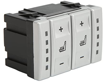 Kelawoly Interruptor de Calefacción de Asiento de Automóvil, Reemplazo de ABS para y MK 4, Fácil Instalación, Piezas de para una Conducción Cómoda
