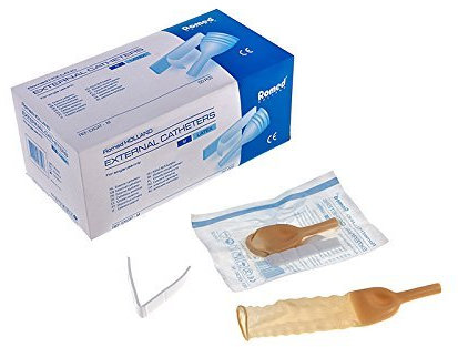 Romed externer Katheter Latex Urinalkondom (M (25 mm), 10 Stück)