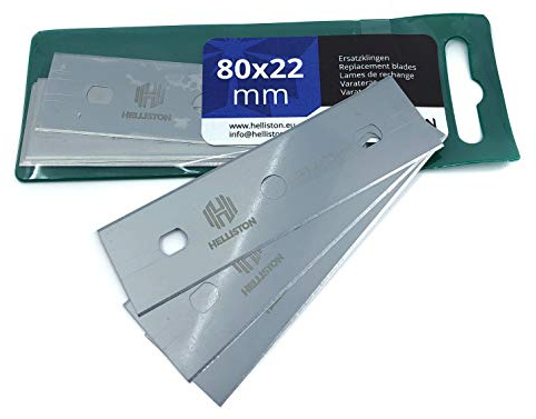 Ersatzklingen 80x22mm für Handy, Handy MK2, Triumph, Farbschaber, Glasschaber, Glashobel, Tapetenschaber, Bodenschaber (1 Packung = 10 Ersatzklingen)