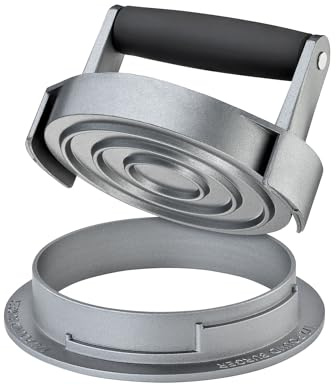 Küchenprofi Pressa per hamburger Trio, in acciaio inox 18/8, di colore grigio, KP1066823000