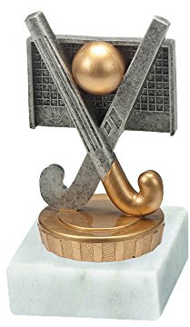 RaRu Hockey-Pokal (Feldhockey) mit Wunschgravur und Resin-Klebefigur