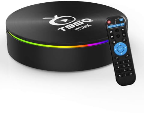 Android 9.0 TV Box T95Q max Amlogic S905X3 con 4GB RAM 32GB ROM 4K Ultra HD H.265 Dual Band WiFi BT 4.0 Media Box 2.4/5Ghz WiFi 100M LAN