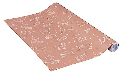 Venilia Lámina adhesiva, Gato Gatos Coral, 45cm x 2m, Espesor 95μ, Vinilo autoadhesivo para muebles o cocina, decorativas papel pintado pared, PVC sin ftalatos, Fabricado en UE