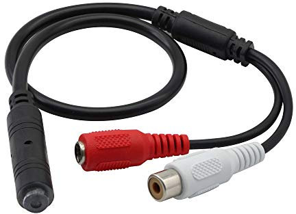 GINTOOYUN Mini Micro Audio CCTV Microphone Pick Up,Micro Externe pour caméra