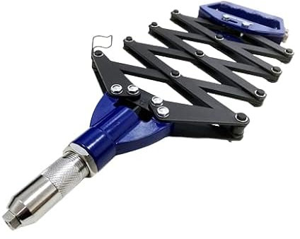 Toolzone 32 Lazy Tong Riveter Gun, 3 Nozzles (Up to 6.4mm)